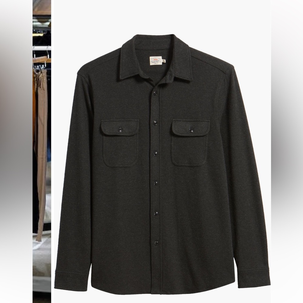 Faherty Gray Wool Blend Jacket - image 1